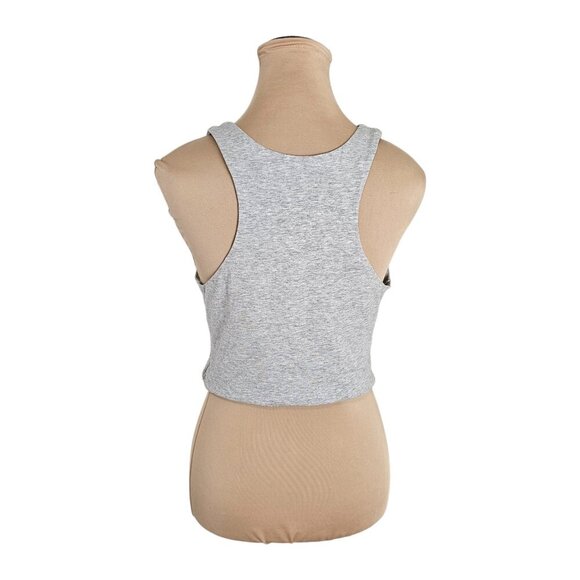 Superdown Annora Knot Top Heather Grey Sz M - Picture 6 of 9